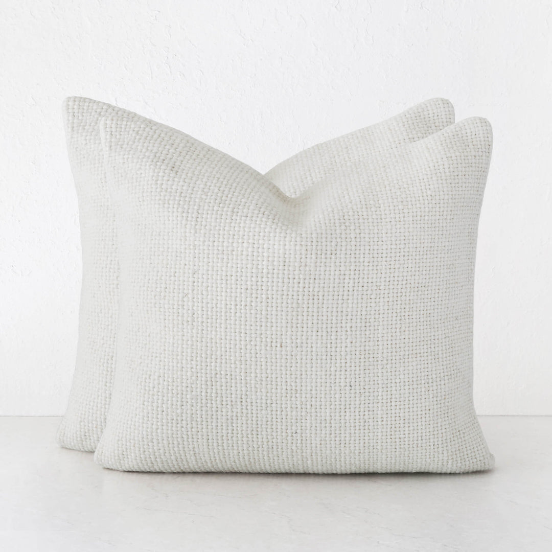 AMARONE HAND WOVEN CUSHION BUNDLES | TEXTURED ALABASTER SAND | 50X50