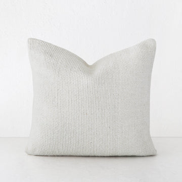 AMARONE HAND WOVEN CUSHION | TEXTURED ALABASTER SAND | 50X50