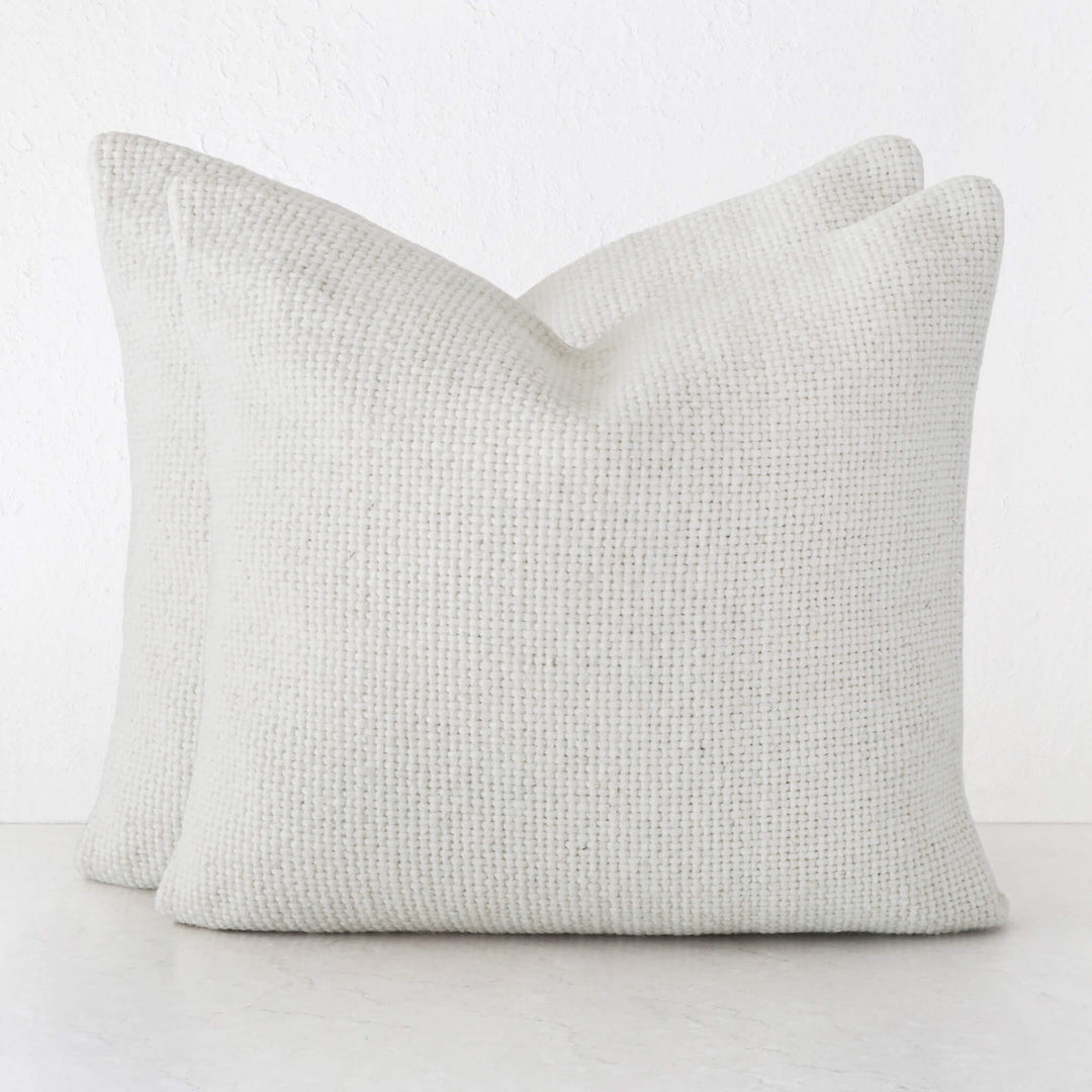 AMARONE HAND WOVEN CUSHION BUNDLES | TEXTURED ALABASTER SAND | 60X60