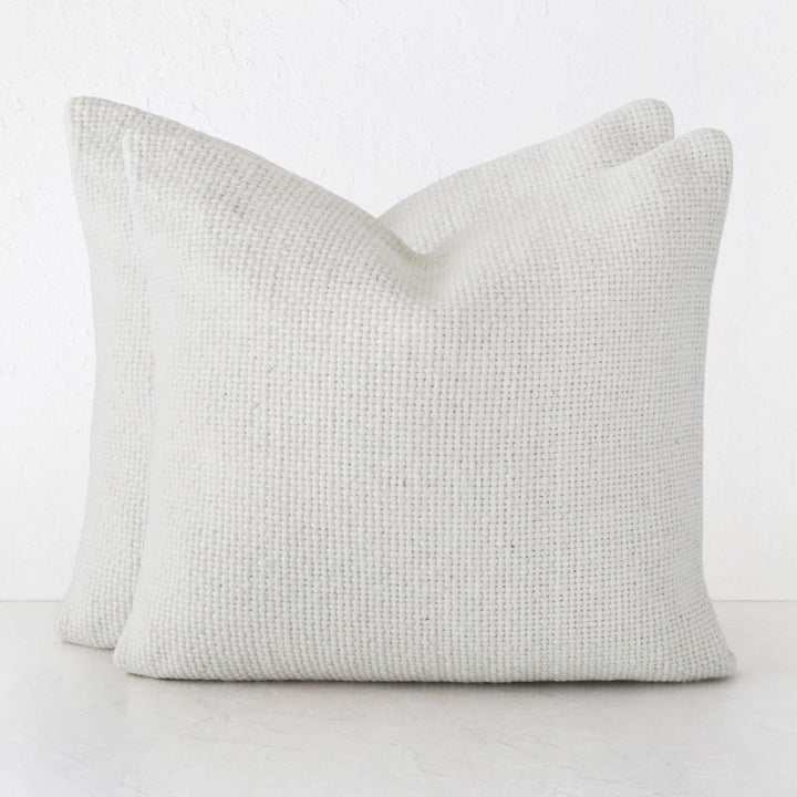 AMARONE HAND WOVEN CUSHION BUNDLES | TEXTURED ALABASTER SAND | 60X60