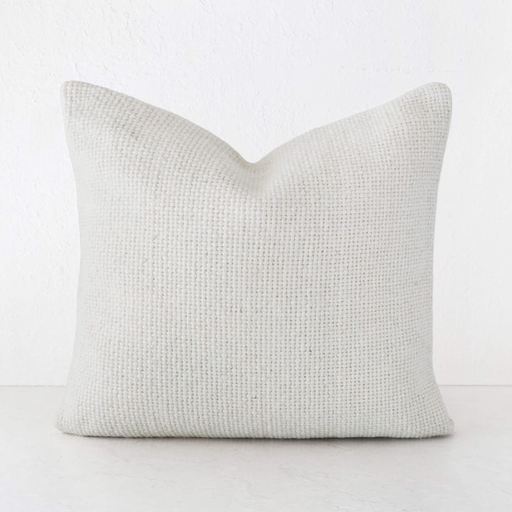 AMARONE HAND WOVEN CUSHION | TEXTURED ALABASTER SAND | 60X60