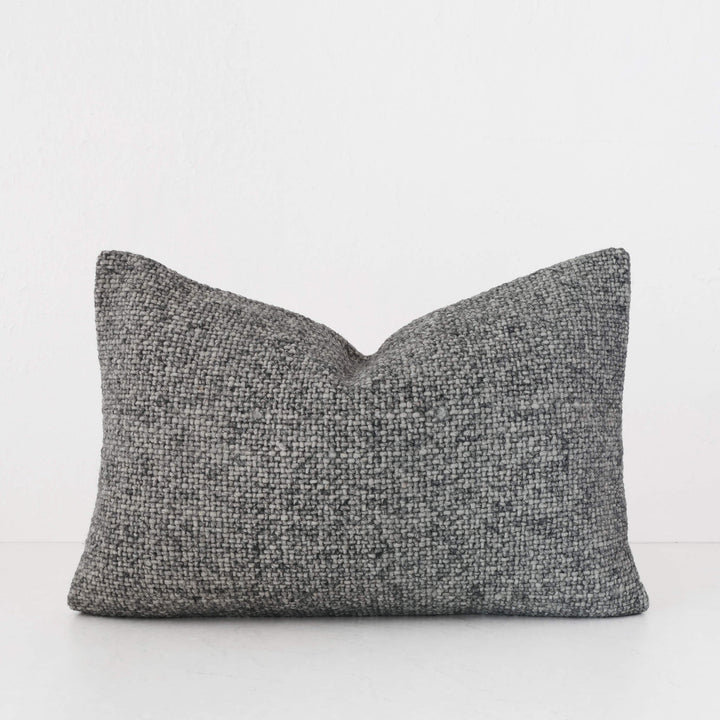 AMARONE HAND WOVEN CUSHION | TEXTURED TEMPEST CHARCOAL | 40X60