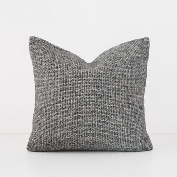 AMARONE HAND WOVEN CUSHION | TEXTURED TEMPEST CHARCOAL | 50X50