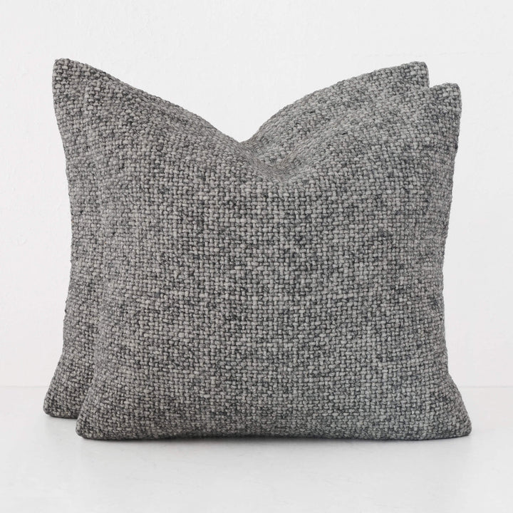 AMARONE HAND WOVEN CUSHION BUNDLES | TEXTURED TEMPEST CHARCOAL | 60X60