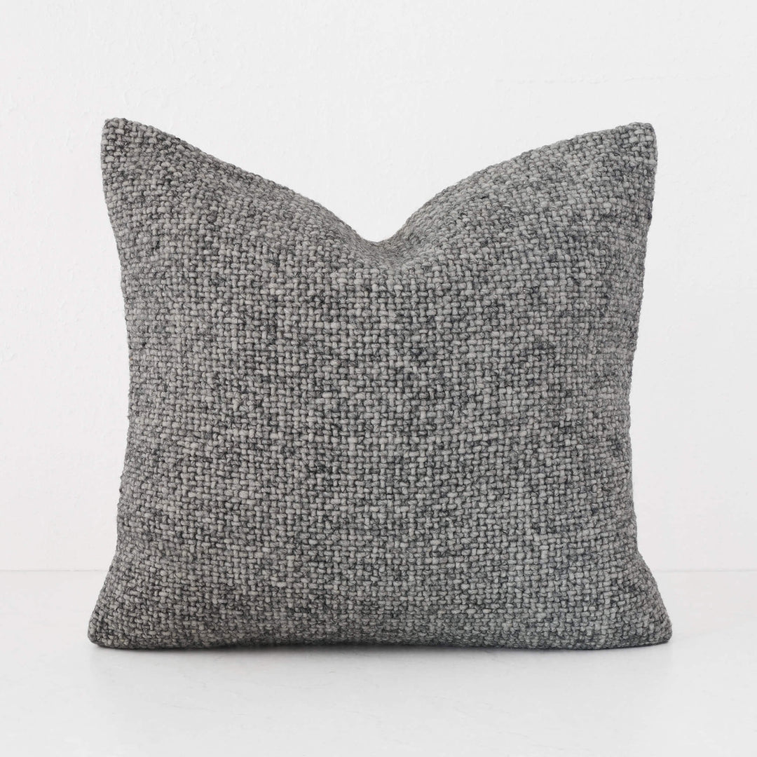 AMARONE HAND WOVEN CUSHION | TEXTURED TEMPEST CHARCOAL | 60X60