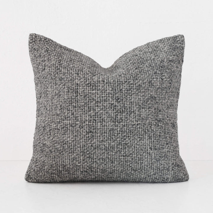 AMARONE HAND WOVEN CUSHION | TEXTURED TEMPEST CHARCOAL | 60X60