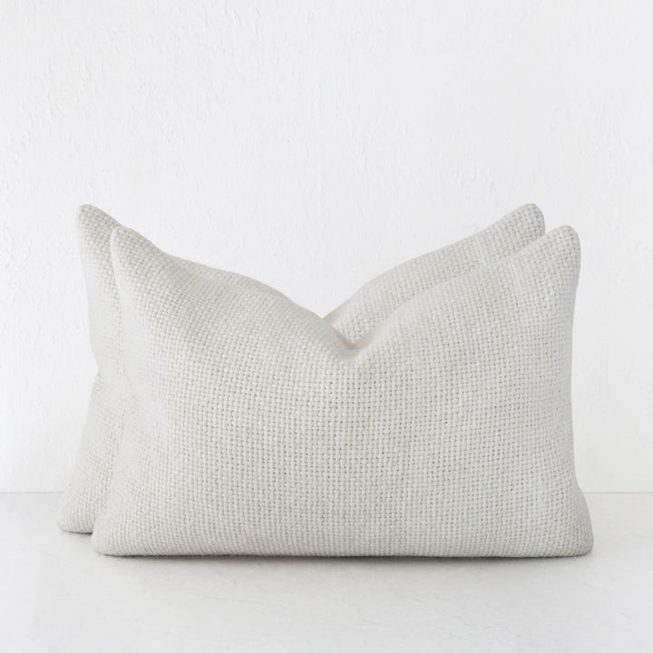 AMARONE HAND WOVEN CUSHION BUNDLES | TEXTURED ALABASTER SAND | 40X60