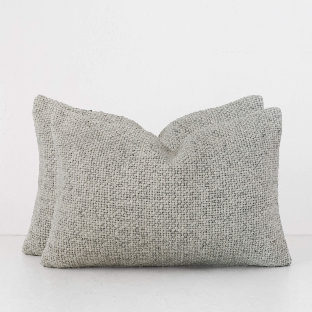 AMARONE HAND WOVEN CUSHION BUNDLES | TEXTURED MISTY PEBBLE | 40X60