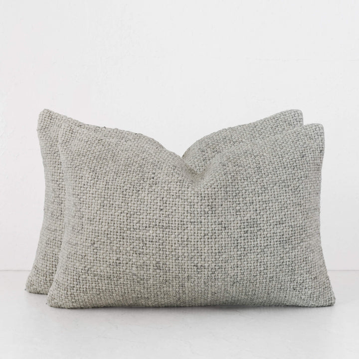 AMARONE HAND WOVEN CUSHION BUNDLES | TEXTURED MISTY PEBBLE | 40X60