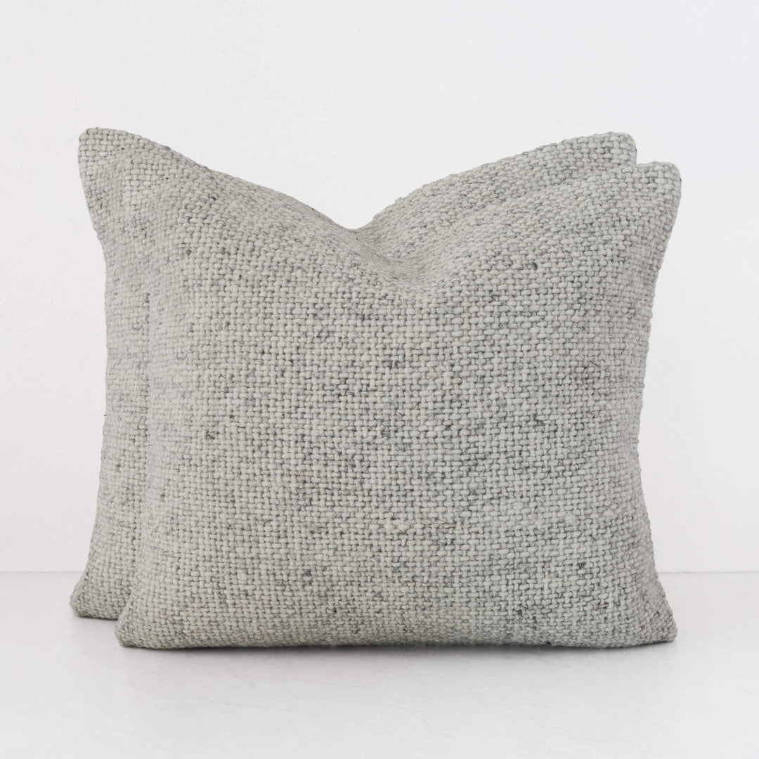 AMARONE HAND WOVEN CUSHION BUNDLES | TEXTURED MISTY PEBBLE | 50X50