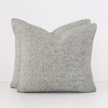 AMARONE HAND WOVEN CUSHION BUNDLES | TEXTURED MISTY PEBBLE | 50X50