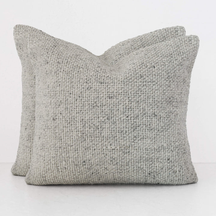 AMARONE HAND WOVEN CUSHION BUNDLES | TEXTURED MISTY PEBBLE | 60X60