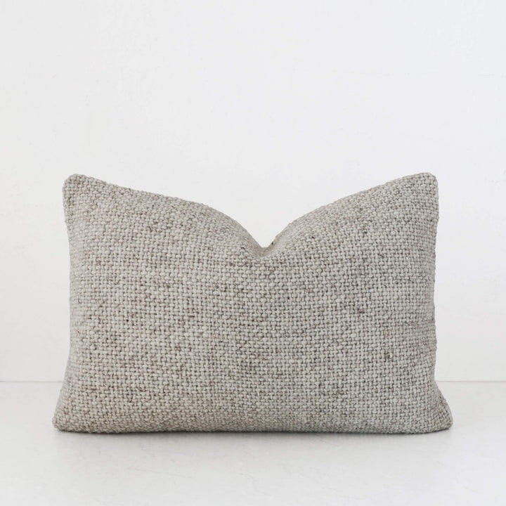AMARONE HAND WOVEN CUSHION | TEXTURED PEBBLE BEIGE | 40X60
