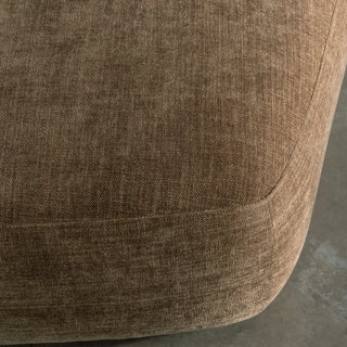 AMEDEO CORNER MODULAR CHAISE LOUNGE SOFA  |  BURNT CARAMEL