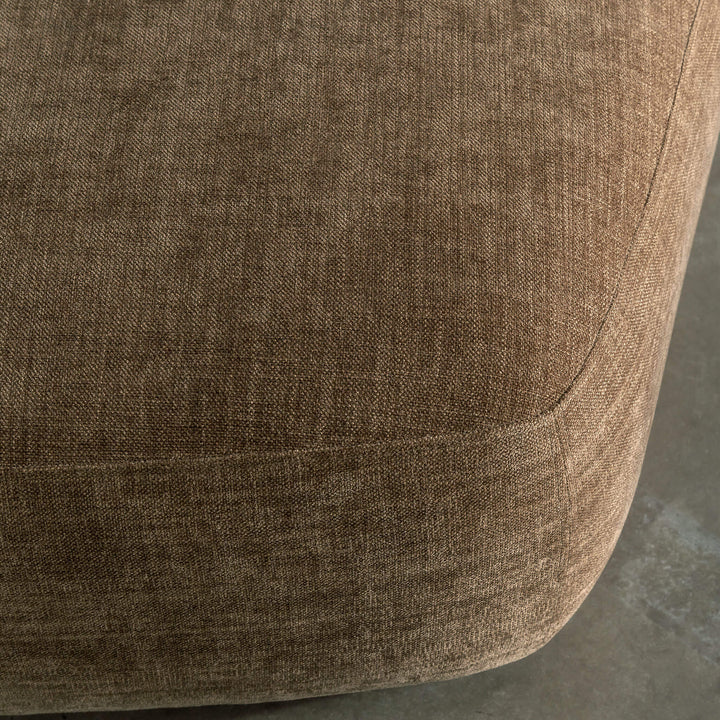 AMEDEO CORNER MODULAR CHAISE LOUNGE SOFA  |  BURNT CARAMEL