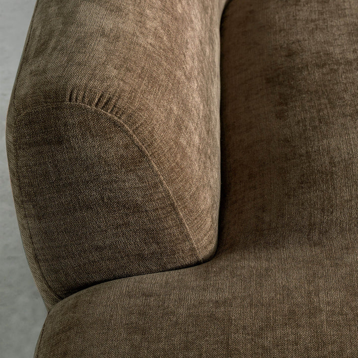 AMEDEO CORNER MODULAR CHAISE LOUNGE SOFA  |  BURNT CARAMEL