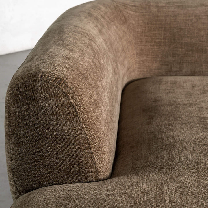 AMEDEO CORNER MODULAR CHAISE LOUNGE SOFA  |  BURNT CARAMEL