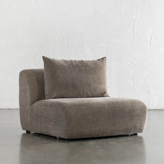 AMEDEO CORNER MODULAR CHAISE LOUNGE SOFA  |  DRIFTWOOD TAUPE - SINGLE CHAIR