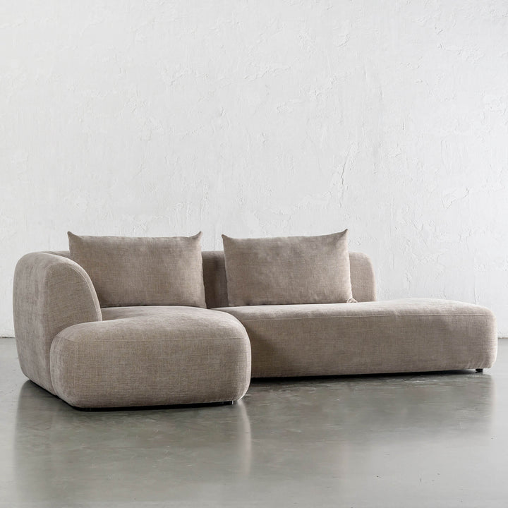 AMEDEO CORNER MODULAR CHAISE LOUNGE SOFA  |  DRIFTWOOD TAUPE