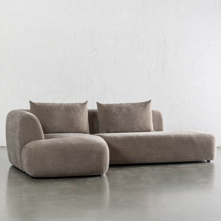 AMEDEO CORNER MODULAR CHAISE LOUNGE SOFA  |  DRIFTWOOD TAUPE - MODULAR