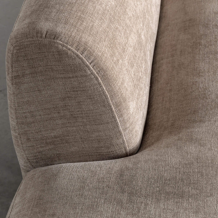 AMEDEO CORNER MODULAR CHAISE LOUNGE SOFA  |  DRIFTWOOD TAUPE