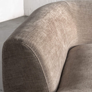 AMEDEO CORNER MODULAR CHAISE LOUNGE SOFA  |  DRIFTWOOD TAUPE - CLOSE UP