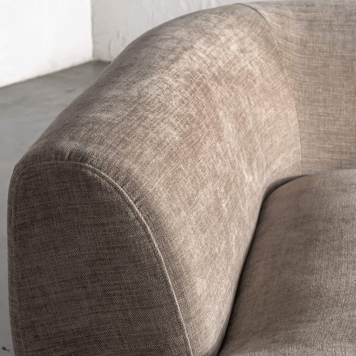 AMEDEO CORNER MODULAR CHAISE LOUNGE SOFA  |  DRIFTWOOD TAUPE - CLOSE UP