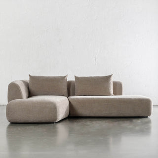 AMEDEO CORNER MODULAR CHAISE LOUNGE SOFA  |  DRIFTWOOD TAUPE