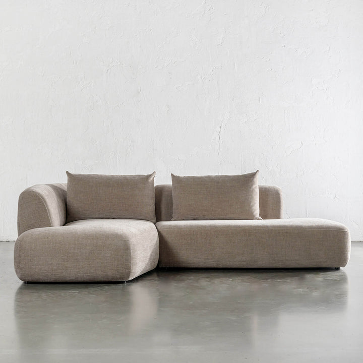 AMEDEO CORNER MODULAR CHAISE LOUNGE SOFA  |  DRIFTWOOD TAUPE