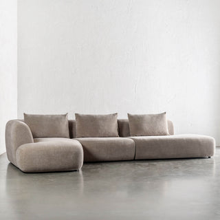 AMEDEO CORNER MODULAR CHAISE LOUNGE SOFA  |  DRIFTWOOD TAUPE