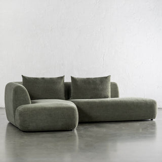 AMEDEO CORNER MODULAR CHAISE LOUNGE SOFA  |  OLIVE SMOKE GROVE - MODULAR