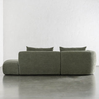 AMEDEO CORNER MODULAR CHAISE LOUNGE SOFA  |  OLIVE SMOKE GROVE - BACK