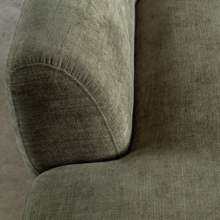 AMEDEO CORNER MODULAR CHAISE LOUNGE SOFA  |  OLIVE SMOKE GROVE - CLOSE UP
