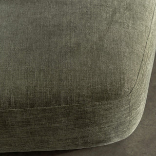 AMEDEO CORNER MODULAR CHAISE LOUNGE SOFA  |  OLIVE SMOKE GROVE - CLOSE UP