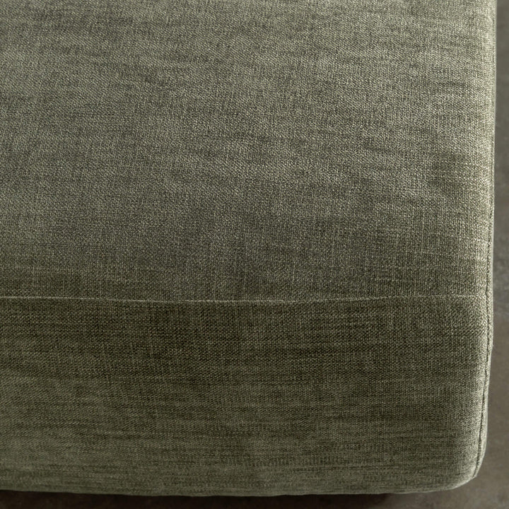 AMEDEO CORNER MODULAR CHAISE LOUNGE SOFA  |  OLIVE SMOKE GROVE - FABRIC CLOSE UP