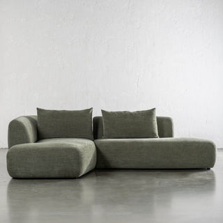 AMEDEO CORNER MODULAR CHAISE LOUNGE SOFA  |  OLIVE SMOKE GROVE - MODULAR PIECE