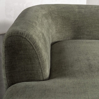 AMEDEO CORNER MODULAR CHAISE LOUNGE SOFA  |  OLIVE SMOKE GROVE -CLOSE UP