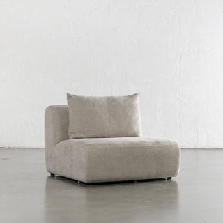 AMEDEO CORNER MODULAR CHAISE LOUNGE SOFA  |  SANDBAR HAZE - SINGLE CHAIR