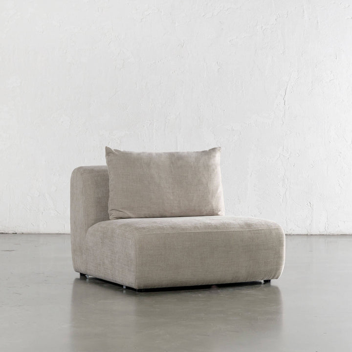 AMEDEO CORNER MODULAR CHAISE LOUNGE SOFA  |  SANDBAR HAZE - SINGLE CHAIR