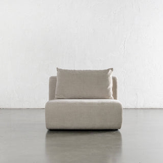 AMEDEO CORNER MODULAR CHAISE LOUNGE SOFA  |  SANDBAR HAZE - SINGLE CHAIR