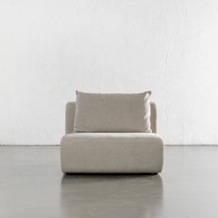 AMEDEO CORNER MODULAR CHAISE LOUNGE SOFA  |  SANDBAR HAZE - SINGLE CHAIR