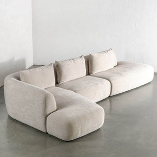 AMEDEO CORNER MODULAR CHAISE LOUNGE SOFA  |  SANDBAR HAZE
