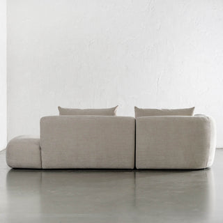 AMEDEO CORNER MODULAR CHAISE LOUNGE SOFA  |  SANDBAR HAZE - BACK VIEW