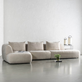 AMEDEO CORNER MODULAR CHAISE LOUNGE SOFA  |  SANDBAR HAZE - STYLED