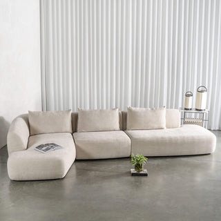 AMEDEO CORNER MODULAR CHAISE LOUNGE SOFA  |  SANDBAR HAZE