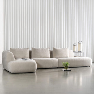 AMEDEO CORNER MODULAR CHAISE LOUNGE SOFA  |  SANDBAR HAZE
