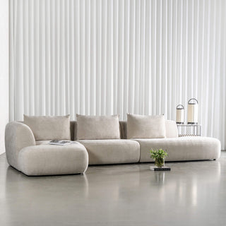AMEDEO CORNER MODULAR CHAISE LOUNGE SOFA  |  SANDBAR HAZE - STYLED