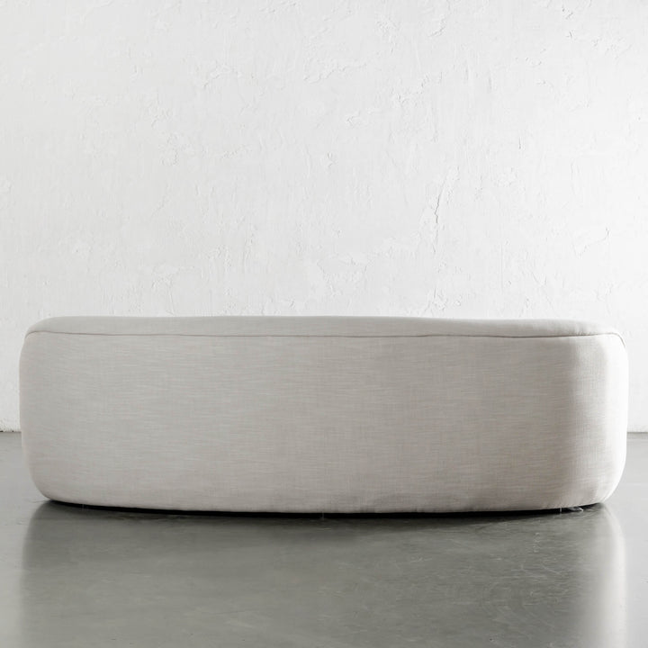 Anandes Curved 3 Seater Sofa  |  Oaten Haze Linen