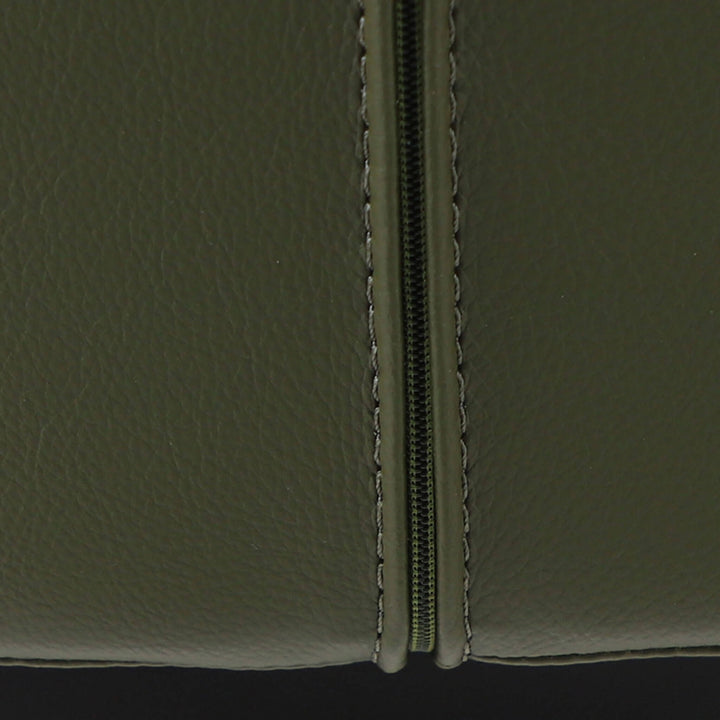 ANDERS VEGAN LEATHER BAR CHAIR  |  MEDITERRANEAN DEEP OLIVE VEGAN LEATHER