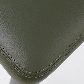 ANDERS VEGAN LEATHER BAR CHAIR  |  MEDITERRANEAN DEEP OLIVE VEGAN LEATHER